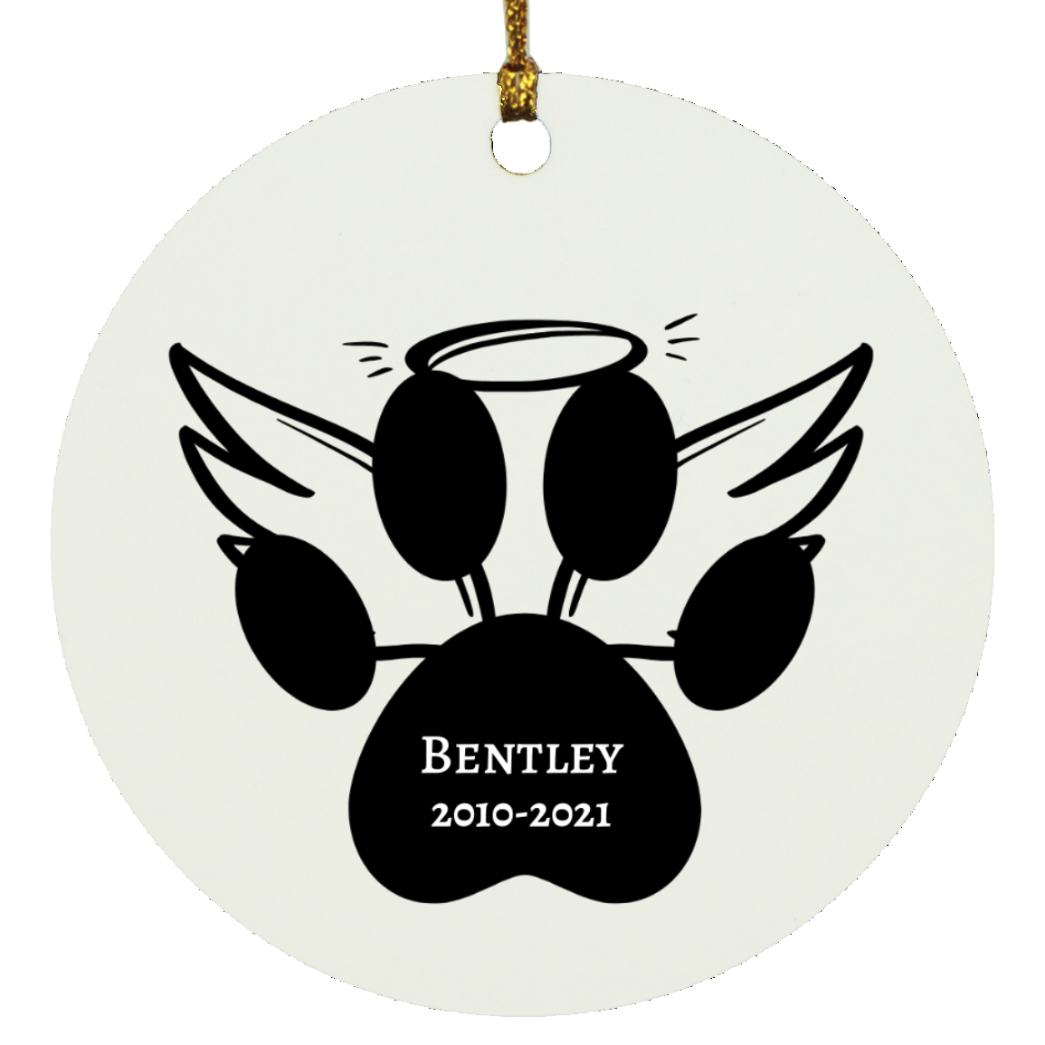 Personalized Pet Memorable Circle Ornament