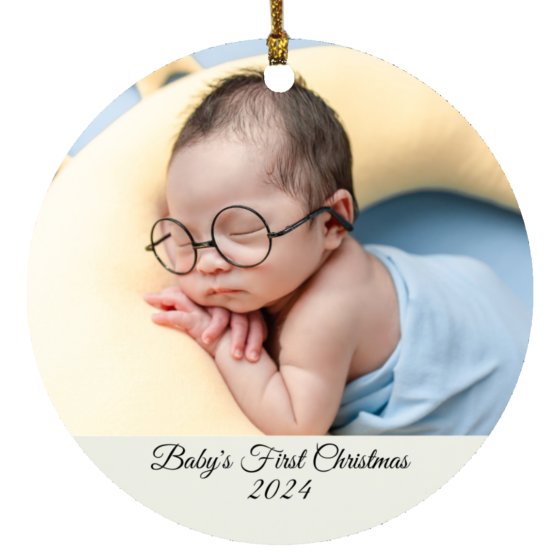 Baby's First Christmas Circle Ornament