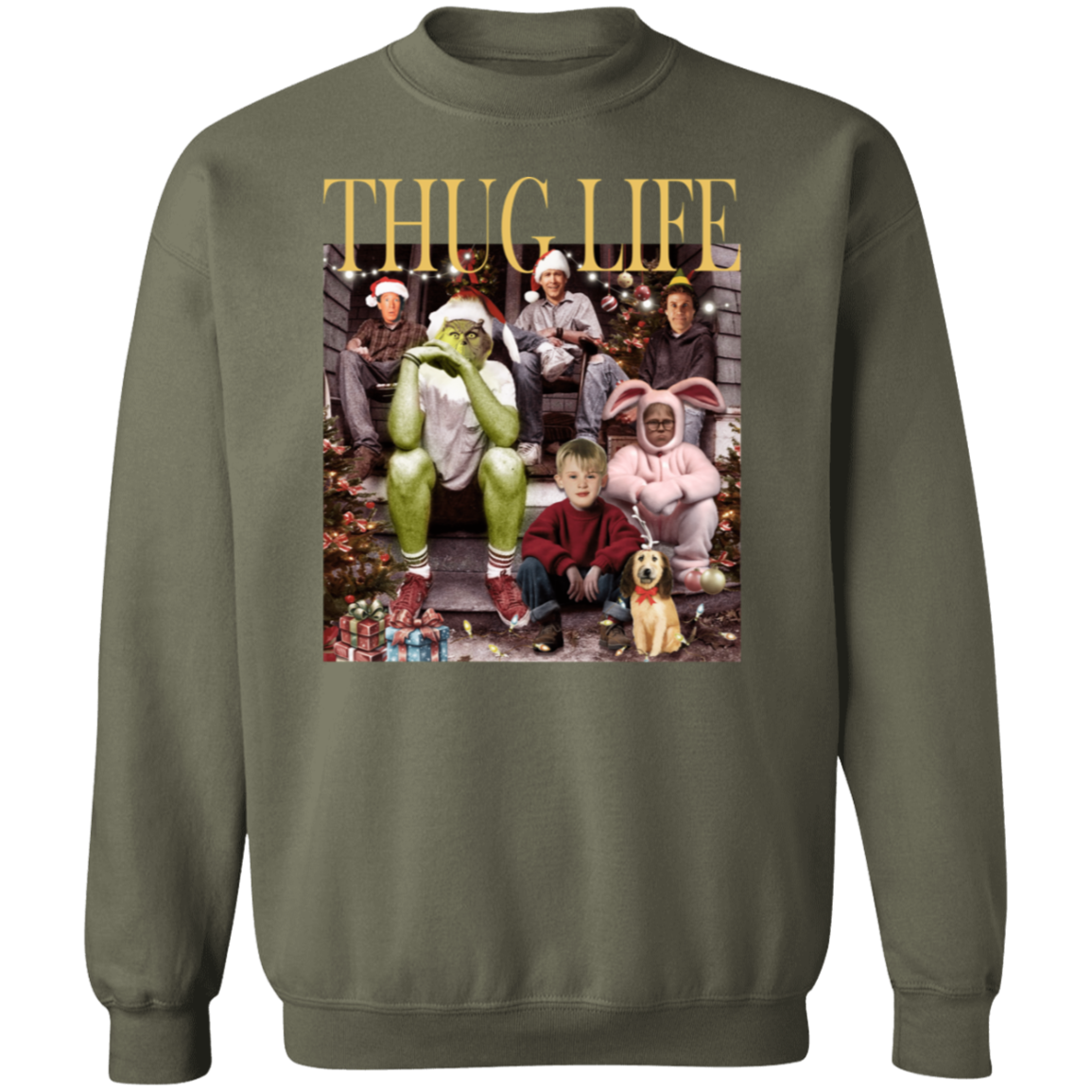 Thug Life| Christmas Version Pullover Sweatshirt