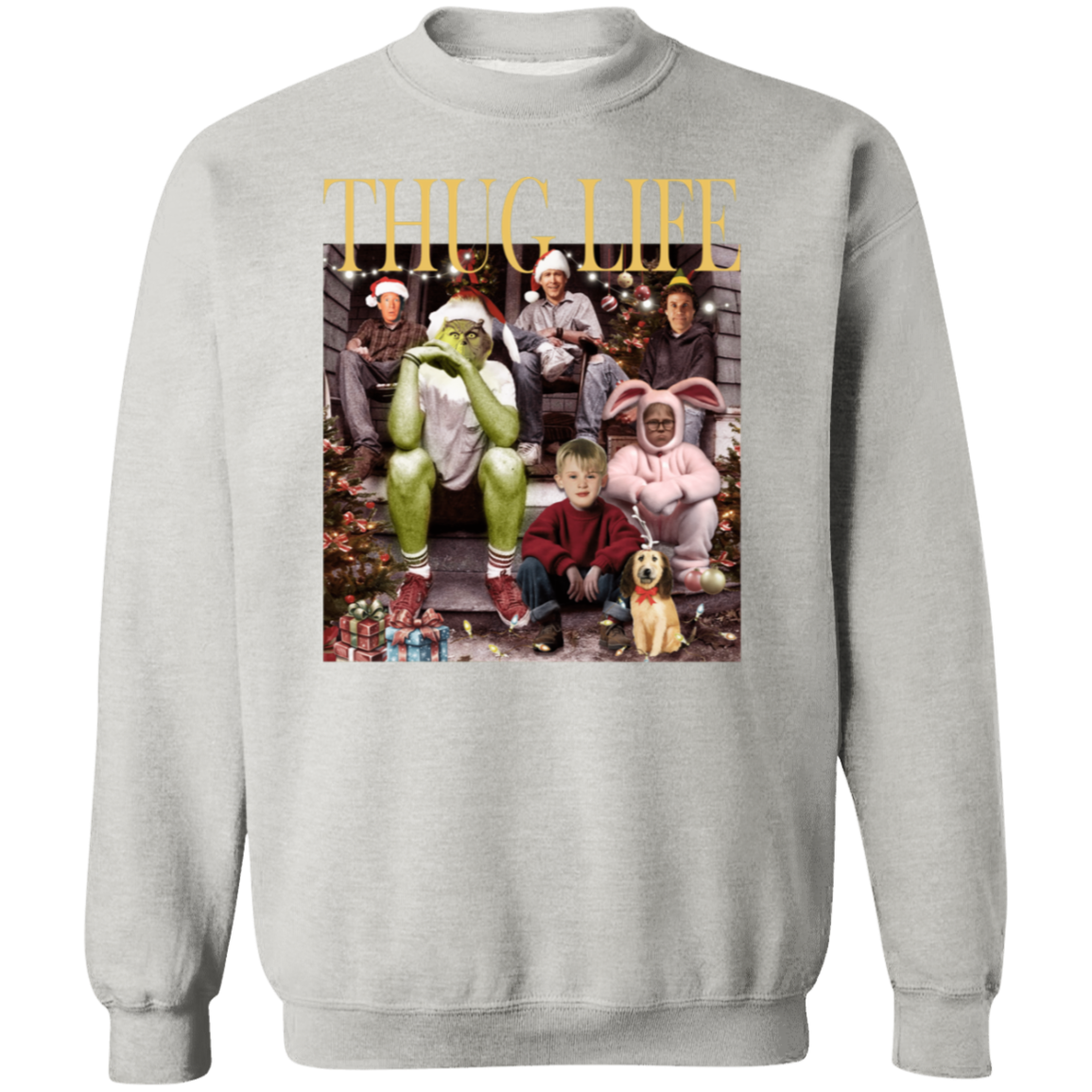 Thug Life| Christmas Version Pullover Sweatshirt