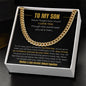 To My Son| Never Forget How Much I Love You From Mom (Black Background)