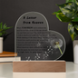 A Letter From Heaven(I'm Right Here In Your Heart)-Heart Acrylic