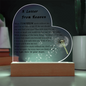 A Letter From Heaven(I'm Right Here In Your Heart)-Heart Acrylic
