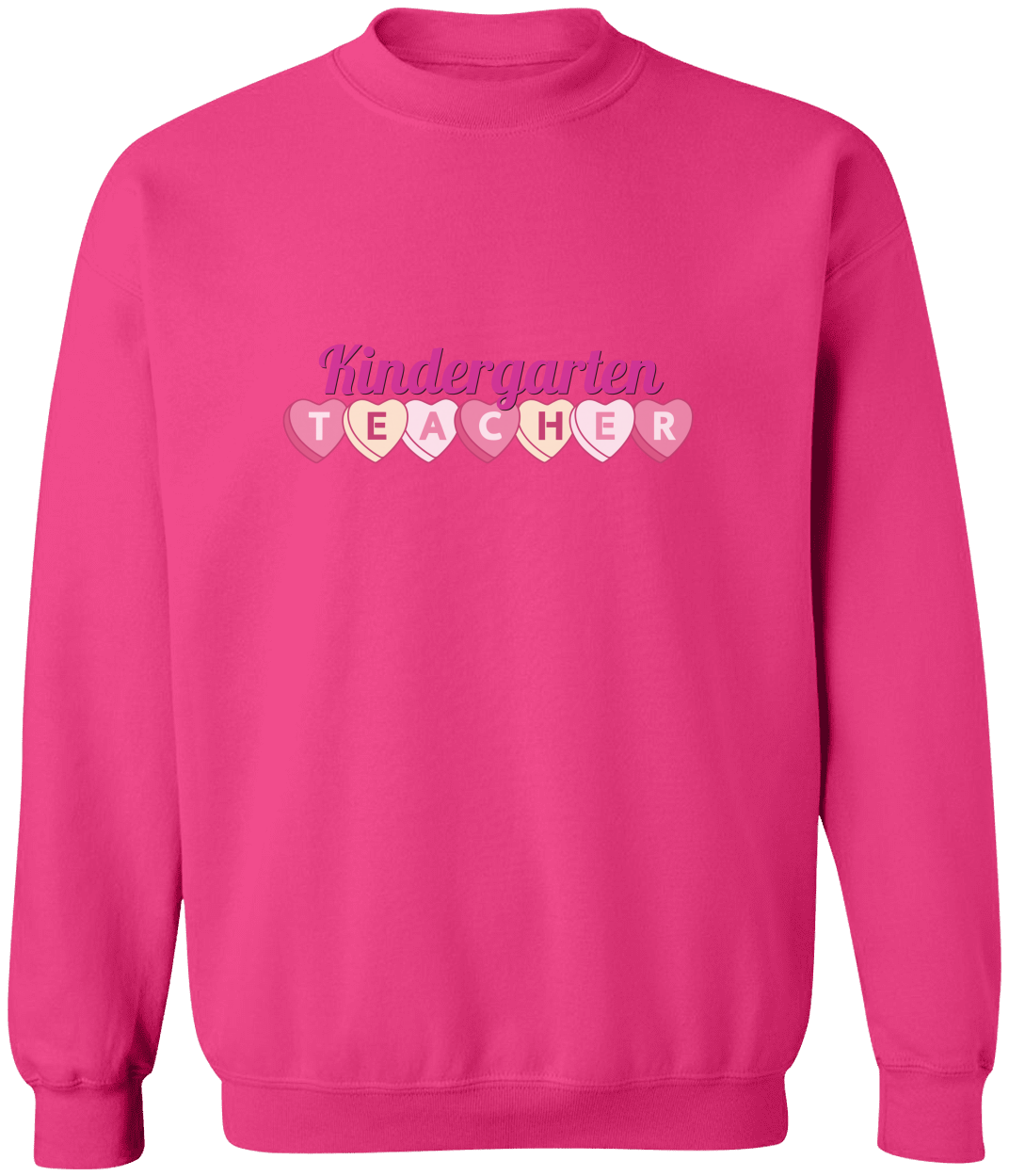 Personalized Teacher Sweetheart Candy Sweatshirt