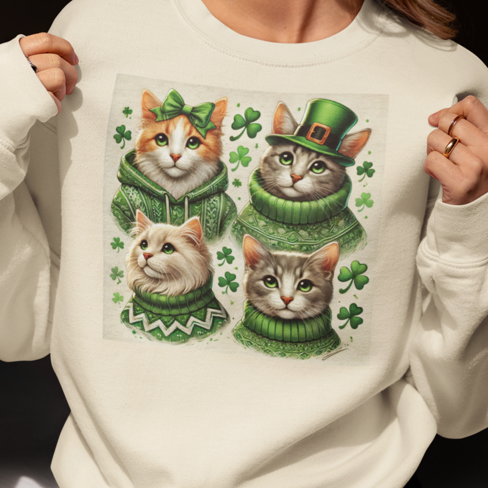 Four Cats St Patrick's Day T-Shirt/Sweatshirt