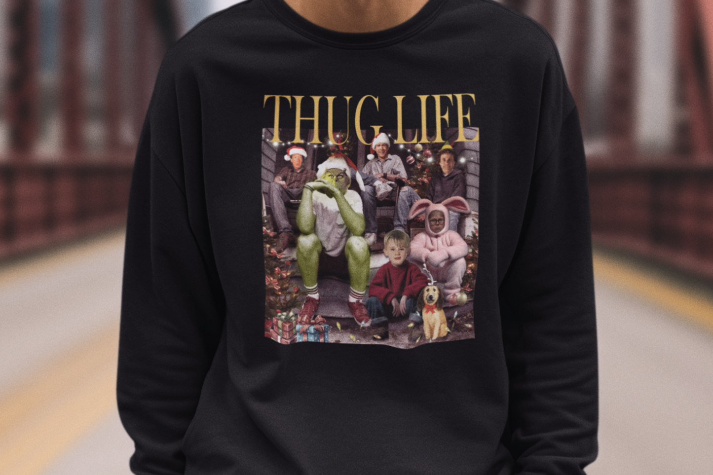 Thug Life| Christmas Version Pullover Sweatshirt