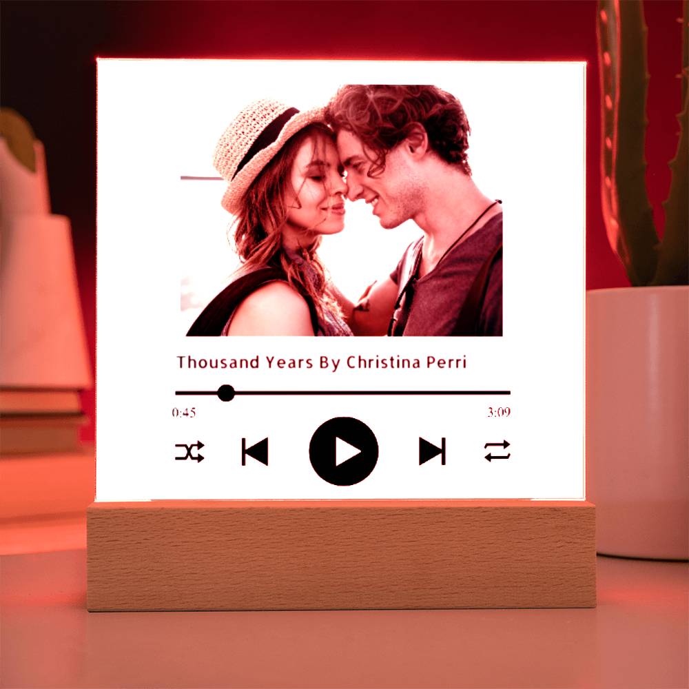 Personalized Music Picture Screen Acrylic Square Plaque