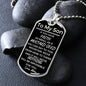 To My Son | You Can Move Mountains From Mom (Dog Tag)
