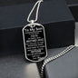 To My Son | You Can Move Mountains From Mom (Dog Tag)