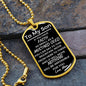 To My Son | You Can Move Mountains From Mom (Dog Tag)