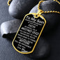 To My Son | You Can Move Mountains From Mom (Dog Tag)