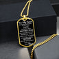 To My Son | You Can Move Mountains From Mom (Dog Tag)