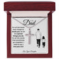 To My Dad| Thank You From Daughter (Cross Ball Chain)