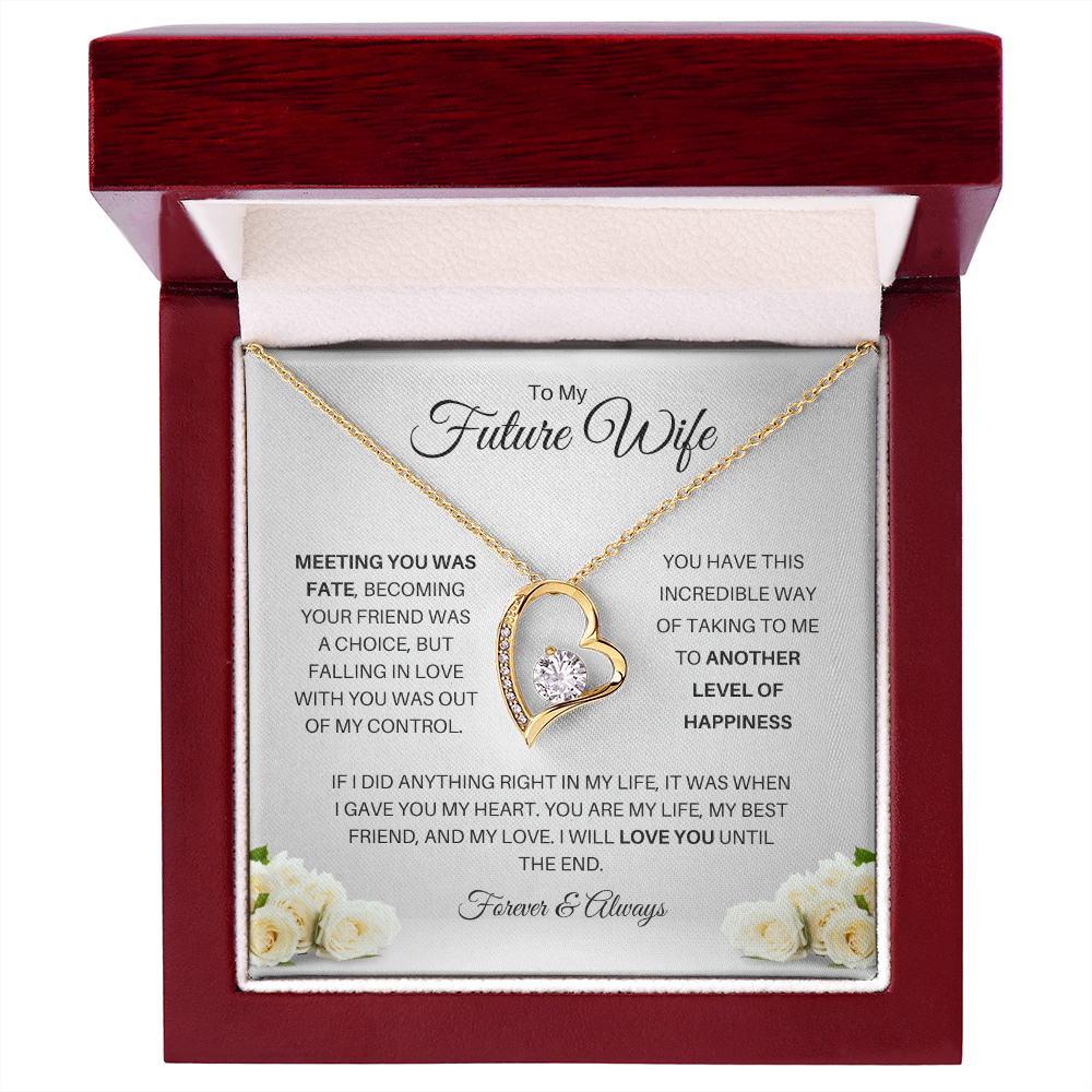 To My Future Wife| Meeting You Was Fate (Forever Love Necklace)
