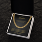 To My Grandson | Stay Strong, Be Confident (Cuban Link Chain)