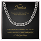 To My Grandson | Stay Strong, Be Confident (Cuban Link Chain)
