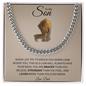 To My Son | I Will Always Have Your Back (Cuban Link Chain)