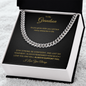 To My Grandson | Stay Strong, Be Confident (Cuban Link Chain)
