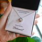 Bridesmaid| I Can't Tie The Knot Without You (Love Knot Necklace)
