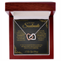 To My Dearest Soulmate| My Love For You (Interlocking Heart Necklace)