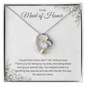 Maid of Honor| Thank You For Being By My Side (Forever Love Necklace)