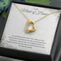 Maid of Honor| Thank You For Being By My Side (Forever Love Necklace)