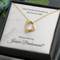 Junior Bridesmaid| I Can't Tie The Knot Without You (Forever Love Necklace)