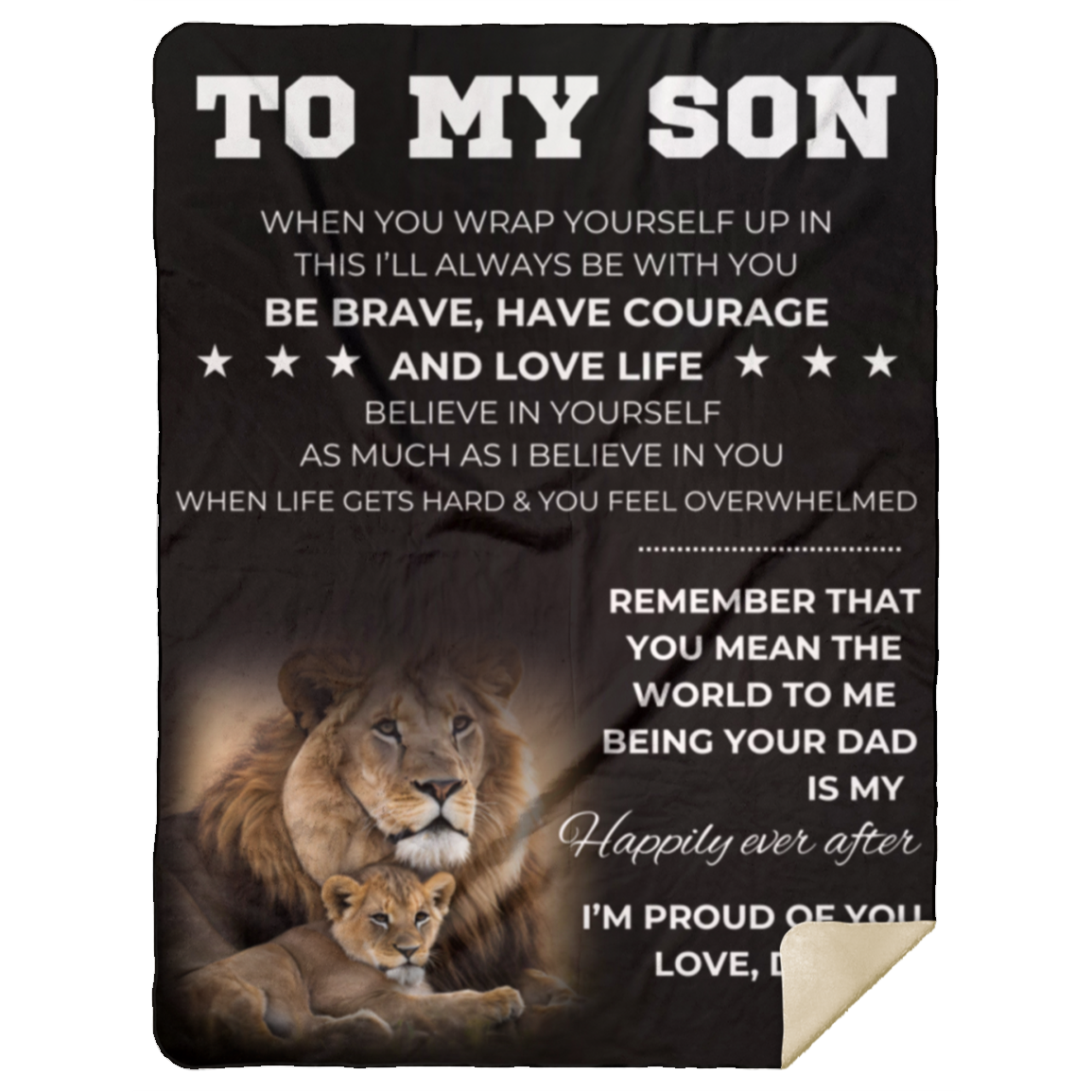 To My Son From Dad Blanket