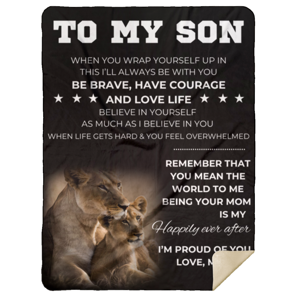 To My Son From Mom Blanket