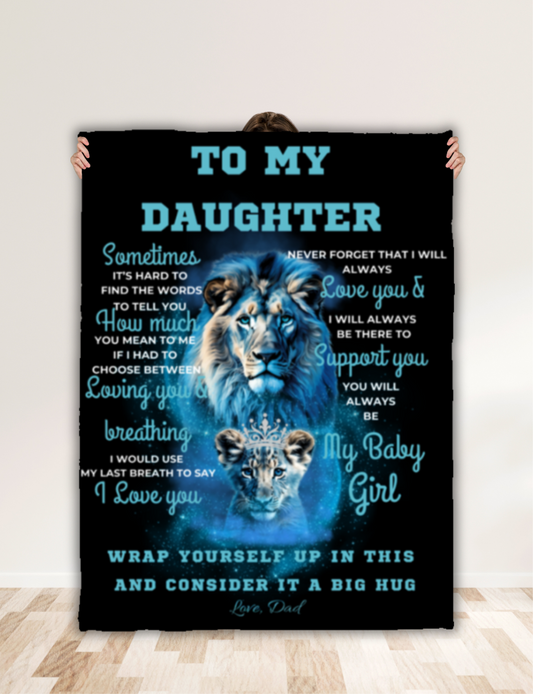 To My Daughter From Dad Blanket