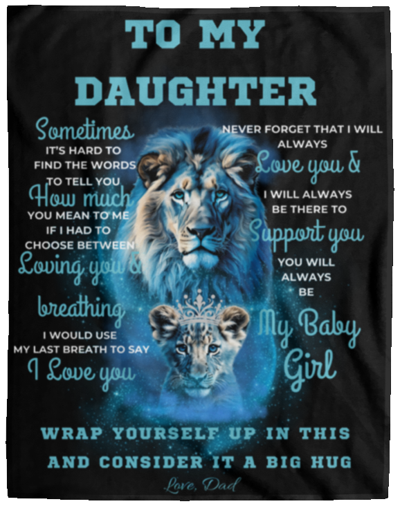 To My Daughter From Dad Blanket