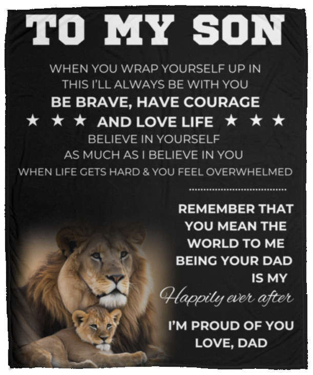 To My Son From Dad Blanket