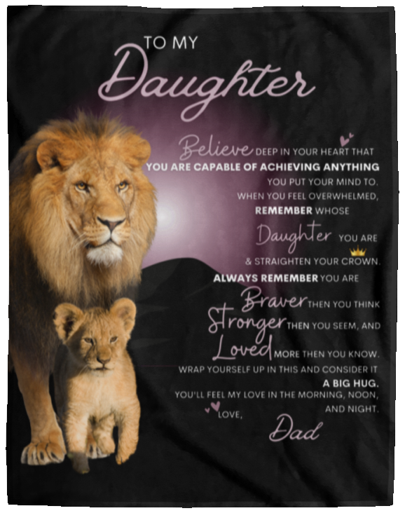 To My Daughter From Dad Blanket