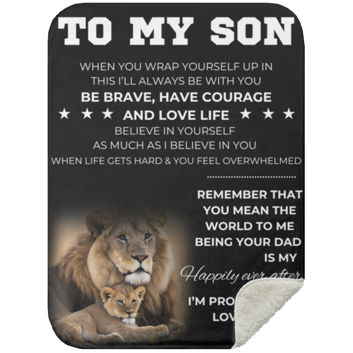 To My Son From Dad Blanket