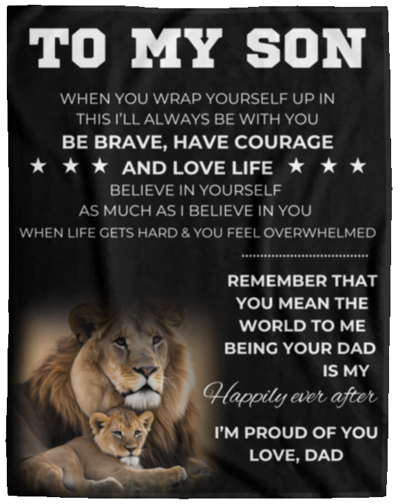 To My Son From Dad Blanket