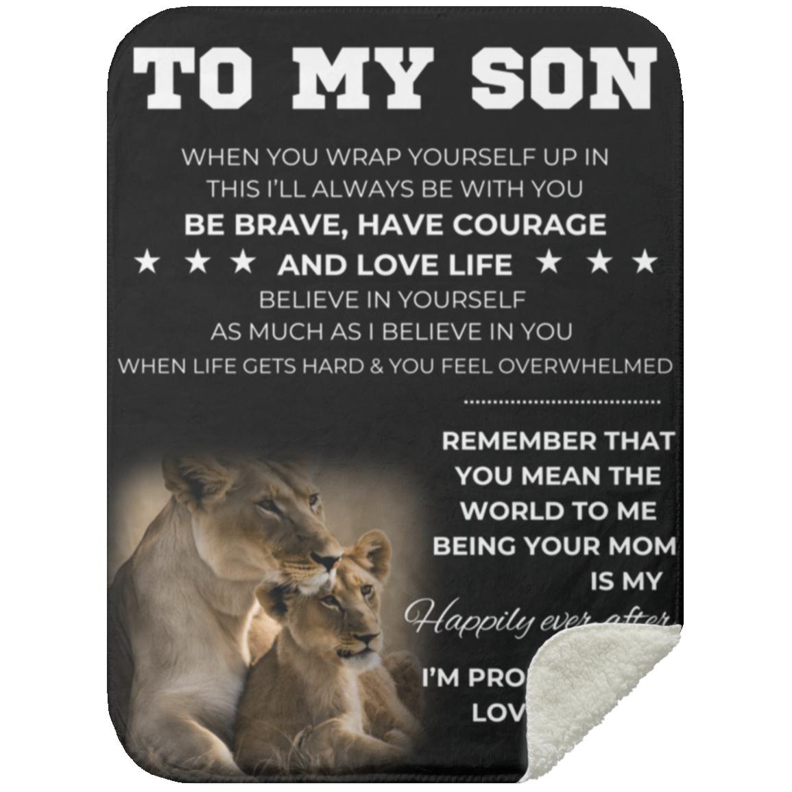 To My Son From Mom Blanket