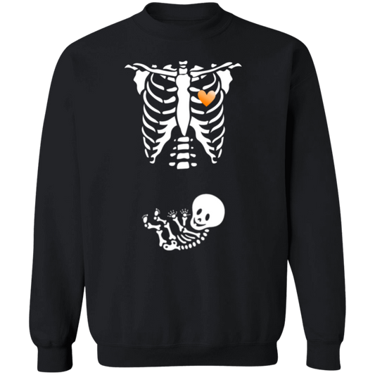 Skeleton Maternity Halloween Pullover Sweatshirt