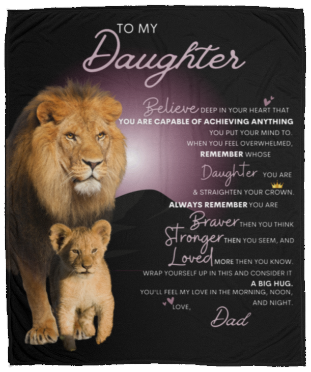 To My Daughter From Dad Blanket