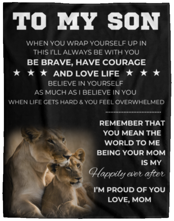 To My Son From Mom Blanket