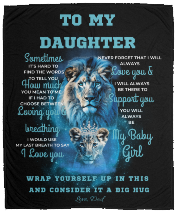 To My Daughter From Dad Blanket