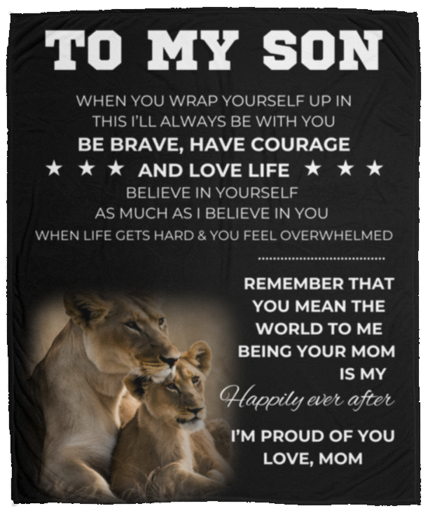 To My Son From Mom Blanket