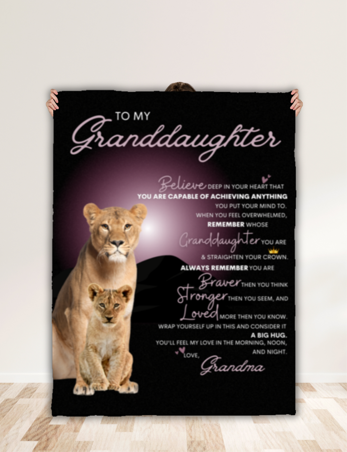 To My Granddaughter From Grandma Blanket