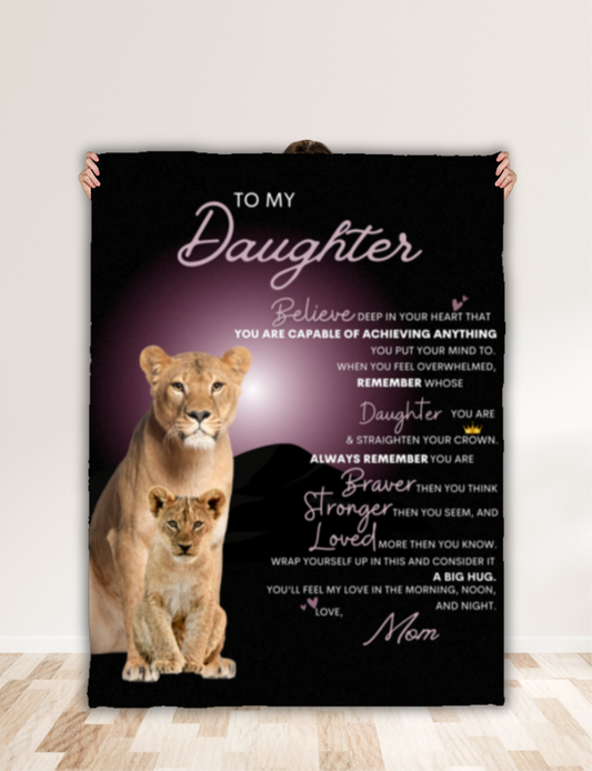 To My Daughter From Mom Blanket