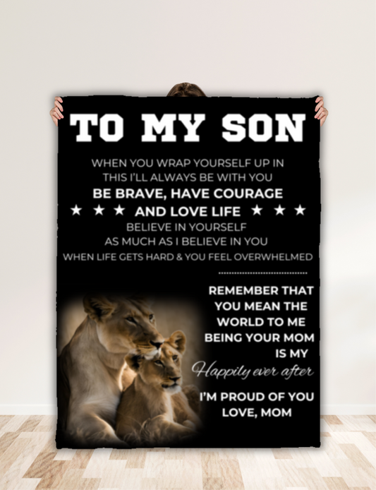 To My Son From Mom Blanket