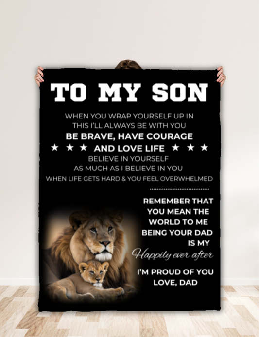 To My Son From Dad Blanket