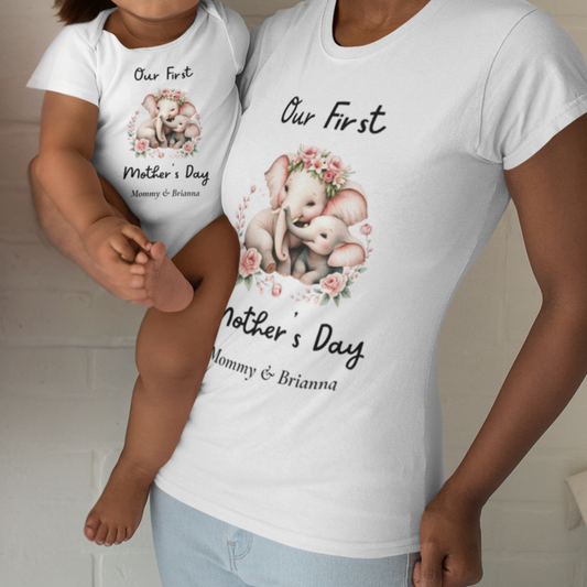 Mommy & Me First Mother's Day Matching Shirt/Onesie