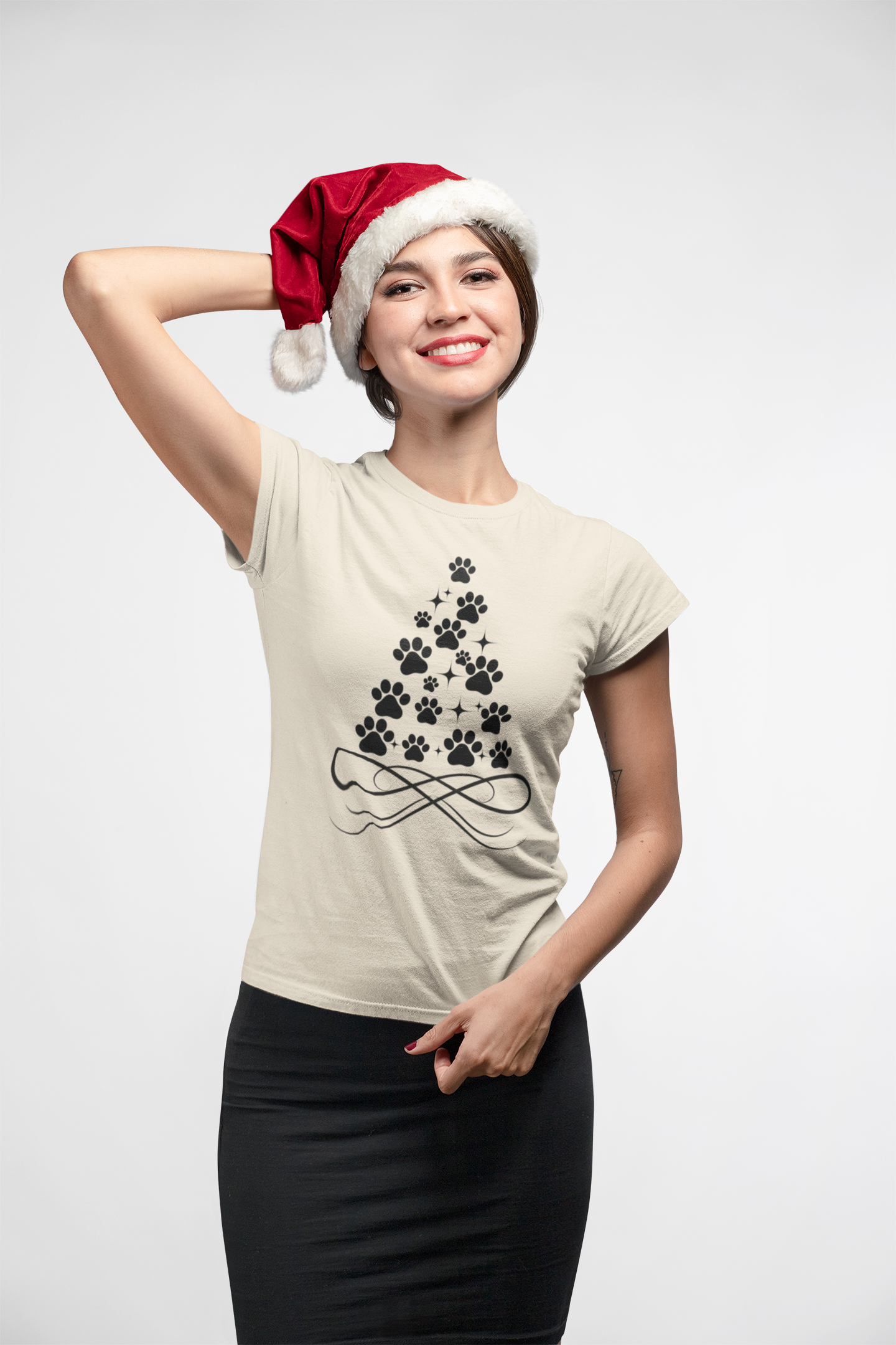 Paw Christmas Tree T-Shirt