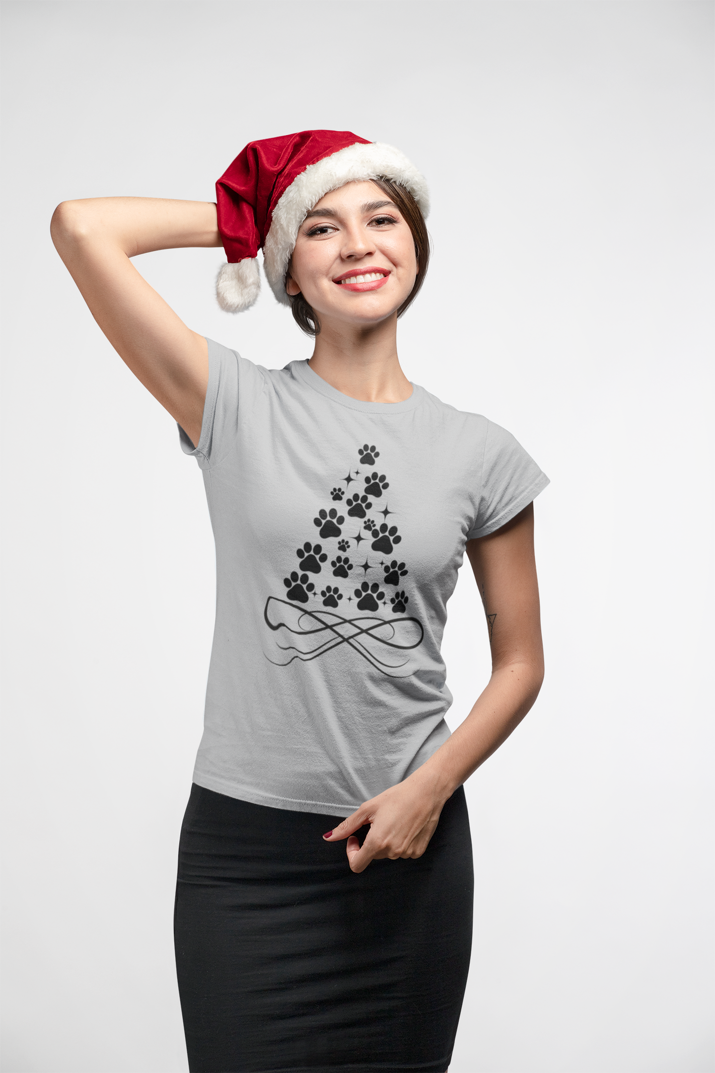 Paw Christmas Tree T-Shirt