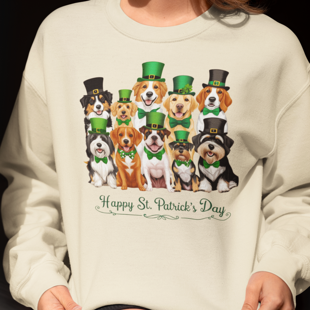 Festive Dogs St Patrick's Day T-Shirt/Sweatshirt