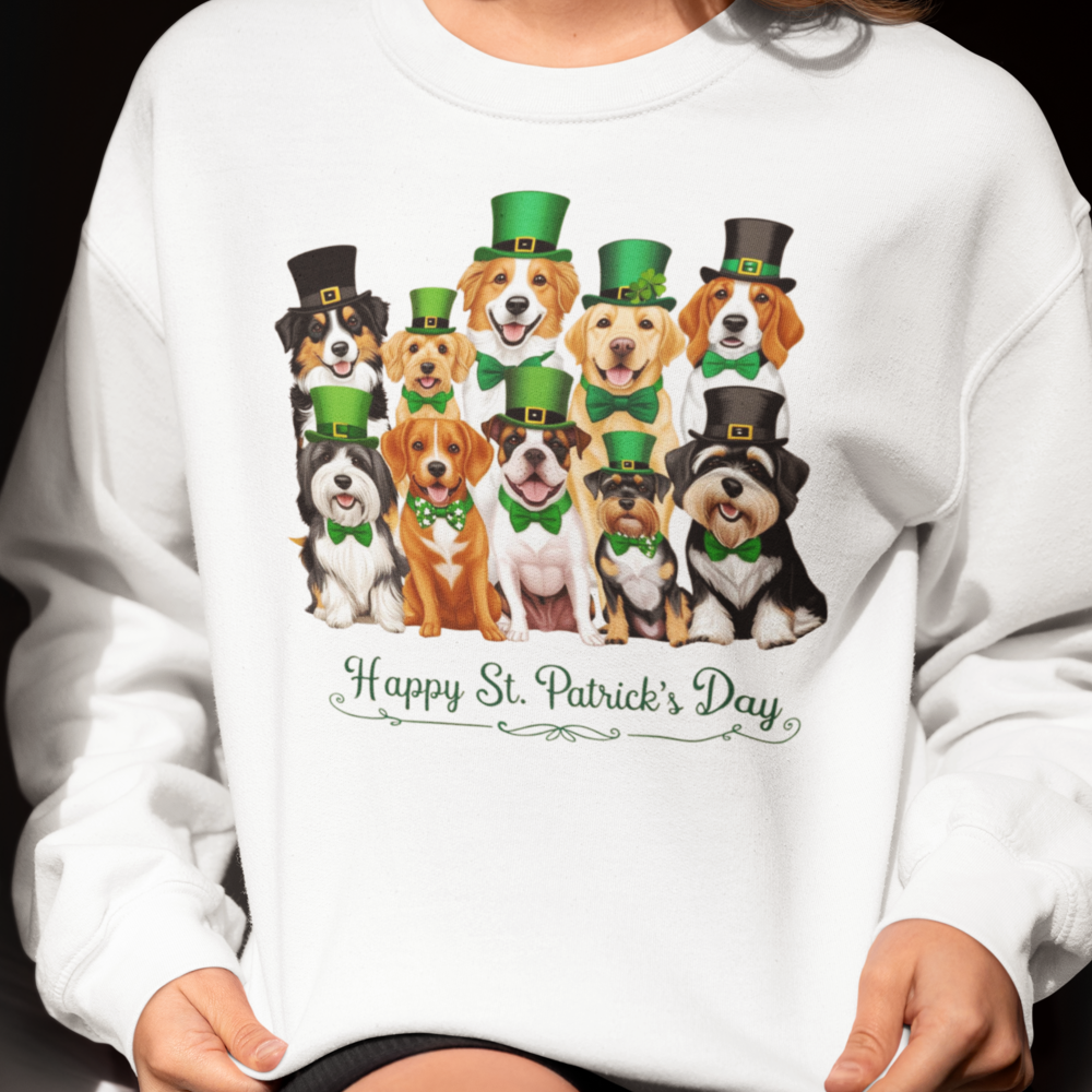 Festive Dogs St Patrick's Day T-Shirt/Sweatshirt